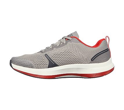 GO RUN PULSE - SPECTER, GREY/RED Footwear Left View