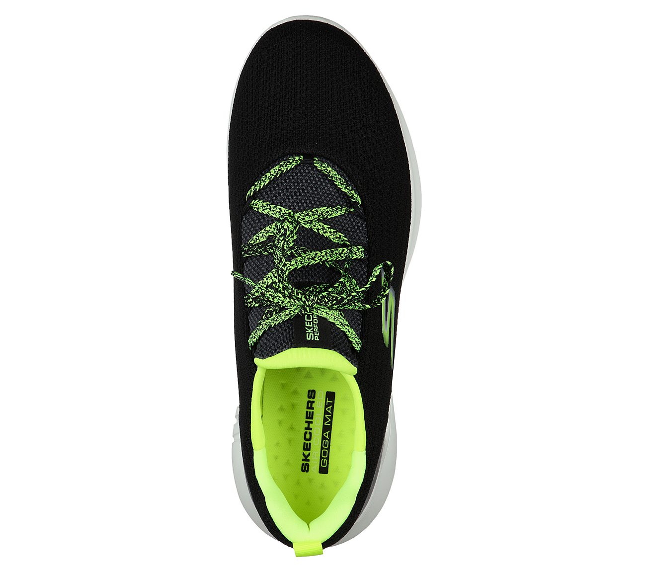 GO RUN MOJO 2.0 - LUCITE, BLACK/LIME Footwear Top View