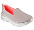 GO WALK HYPER BURST-EXTREME O, TAUPE/CORAL Footwear Lateral View