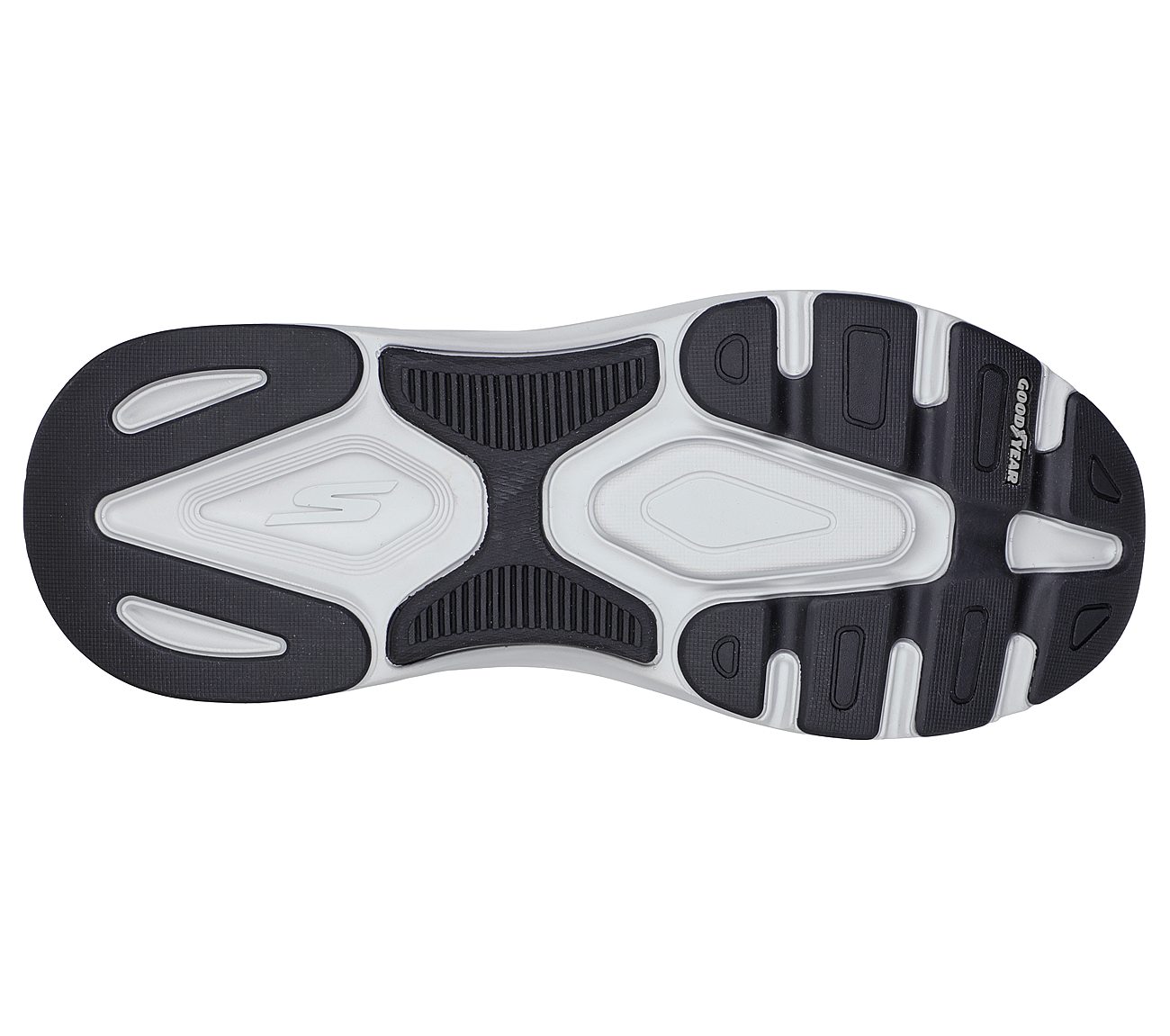 MAX CUSHIONING ARCH FIT -ENIG, BLACK/GREY Footwear Bottom View