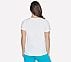 SKECHERS METALLIC LOGO T-SHIRT, WWWHITE Apparel Top View