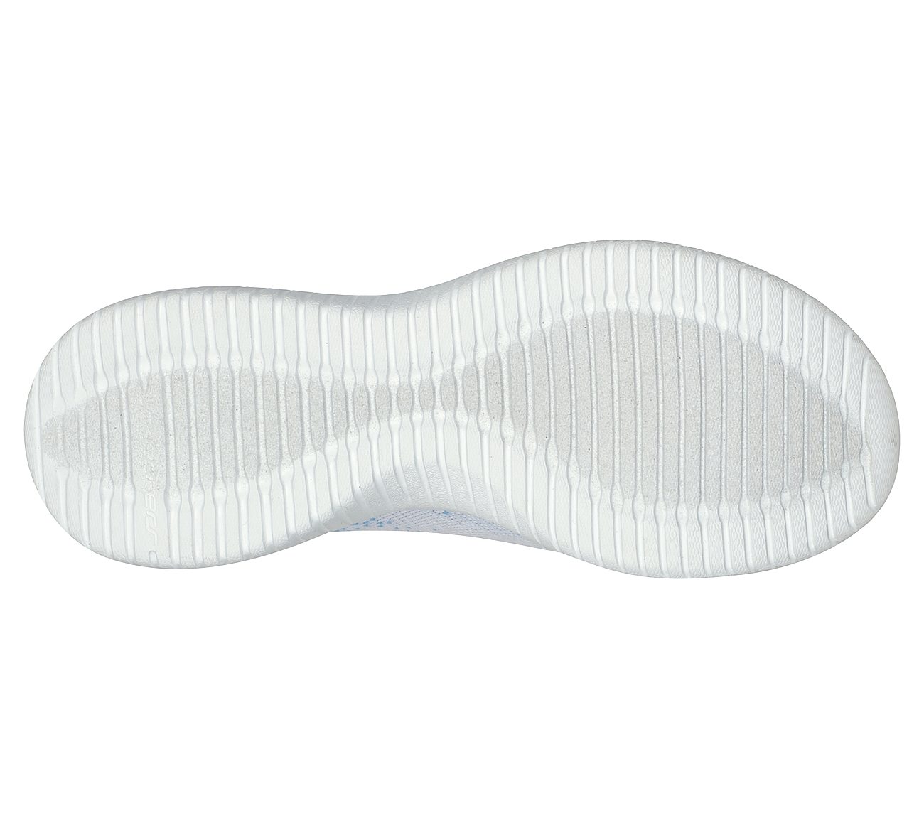 ULTRA FLEX-TWILIGHT TWINKLE, WHITE/LIGHT BLUE Footwear Bottom View