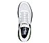 SKECHERS SLIP-INS: MAX CUSHIONING SUSPENSION, WHITE BLACK Footwear Top View