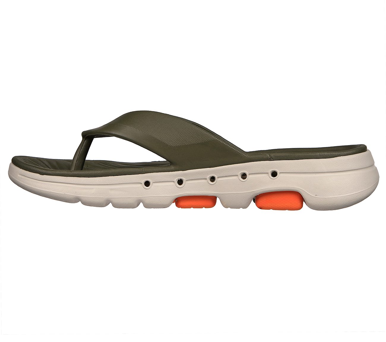 GO WALK 5 - SIT BACK, OOLIVE Footwear Left View