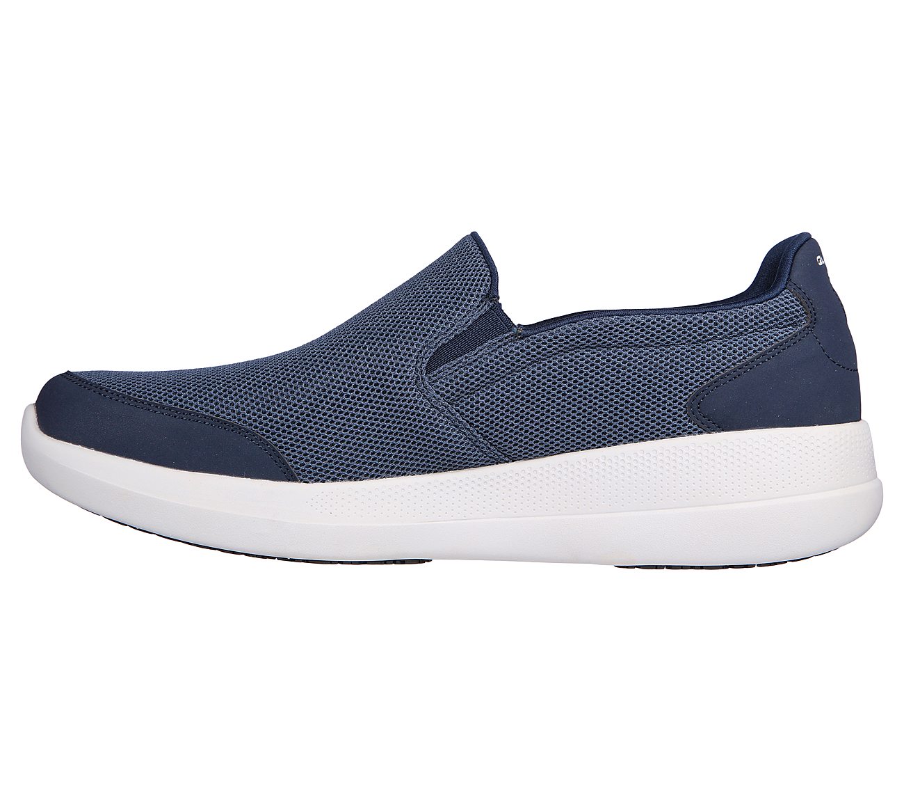 Skechers Navy Go Walk Stability Resolute Mens Slip On Shoes - Style ID ...