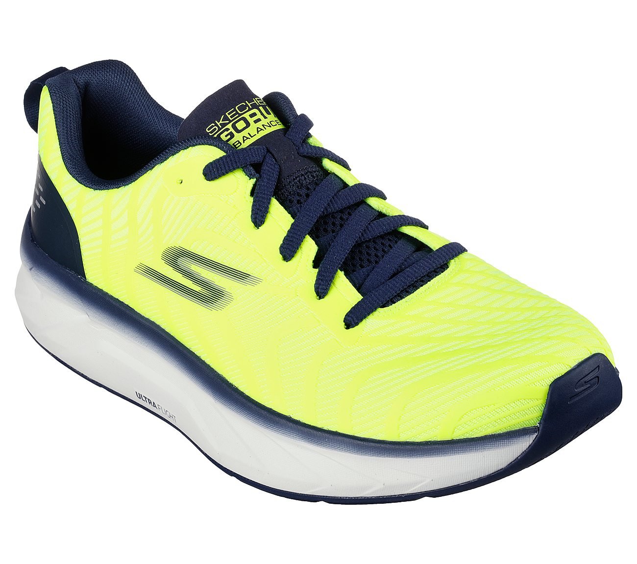 GO RUN BALANCE 2, LIME / NAVY Footwear Right View