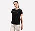 ROUND NECK BRANDED T SHIRT, BLACK