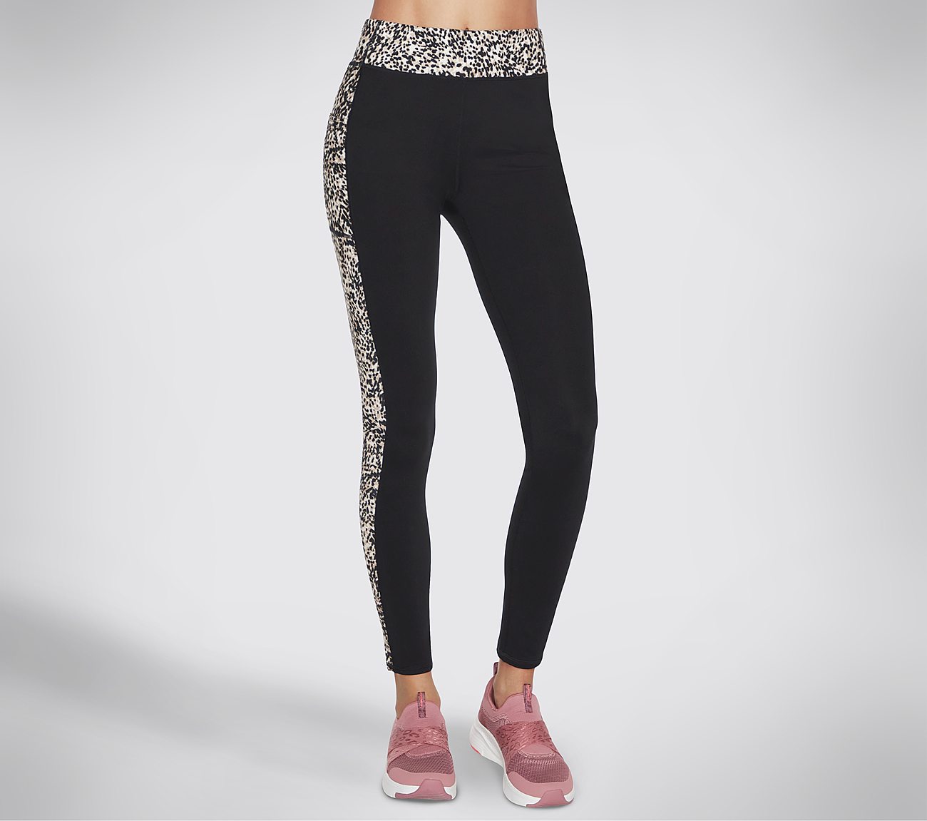 THE GOSTRETCH MINI CHEETAH 7/, BROWN/TAN Apparel Lateral View