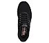 SKECHERS SLIP-INS RF: D'LUX WALKER 2.0 - REZINATE, BLACK Footwear Top View