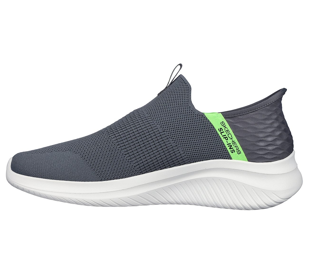 Skechers Slip-ins: Ultra Flex 3.0 - Viewpoint, CHRCL/LIME Footwear Left View