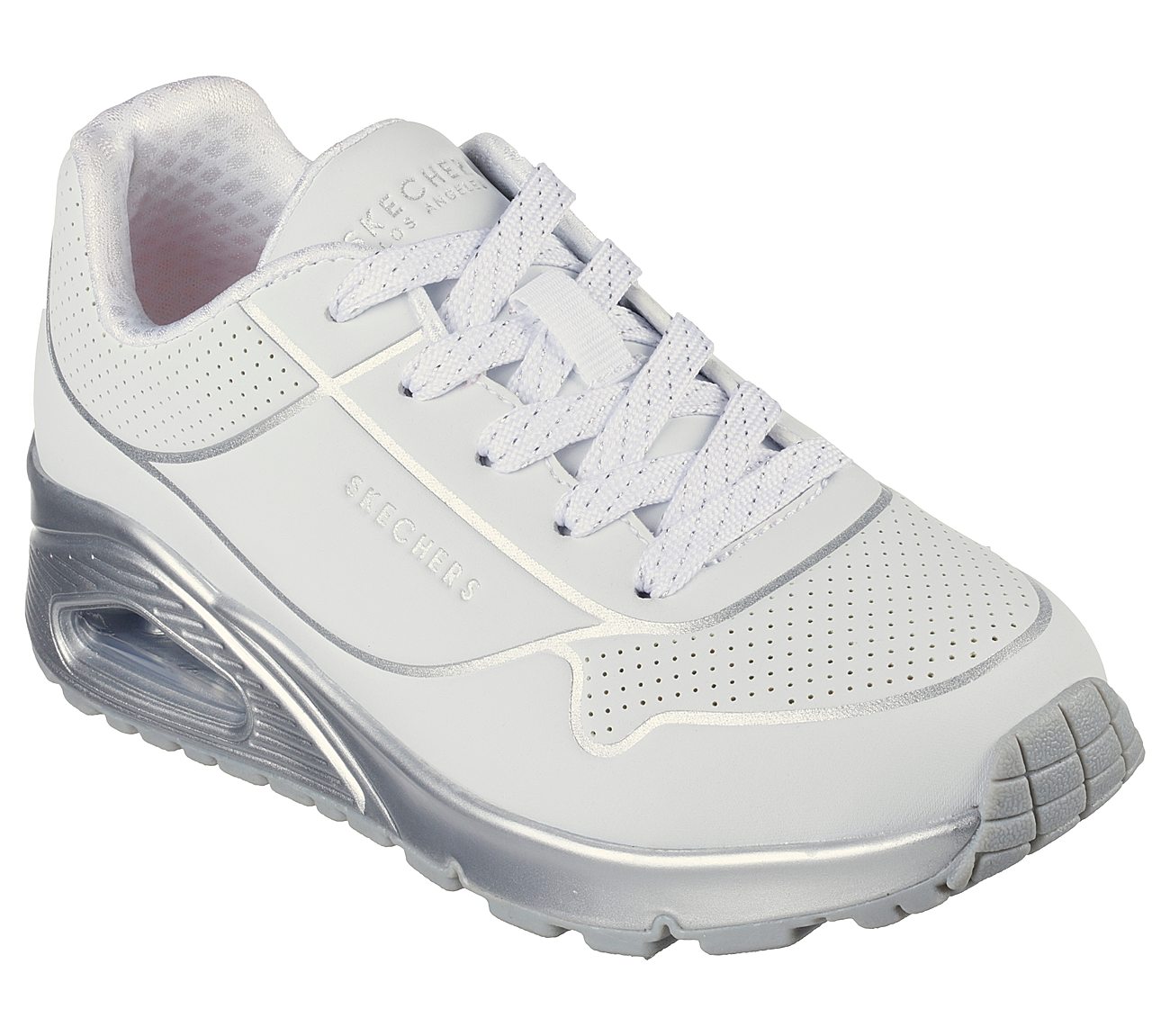 UNO GEN1 - COOL HEELS, WHITE/SILVER Footwear Lateral View