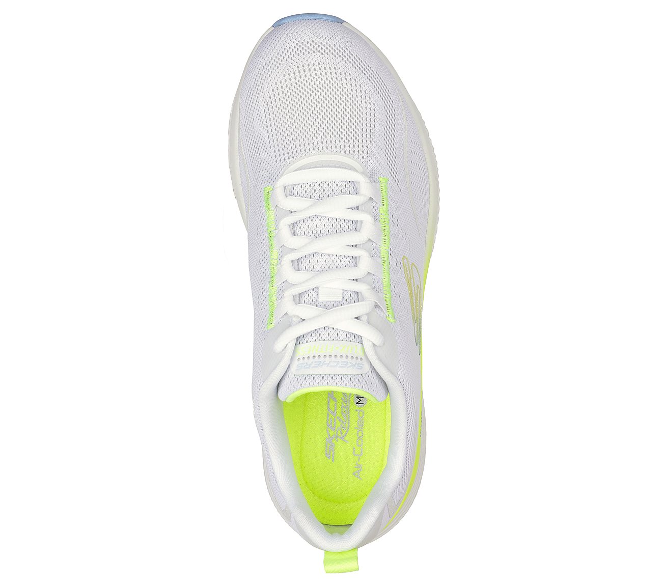 D'LUX FITNESS, WHITE/MULTI Footwear Top View