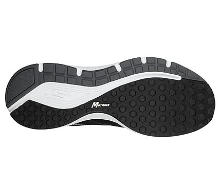 GO RUN CONSISTENT - TRACEUR, BLACK/WHITE Footwear Bottom View