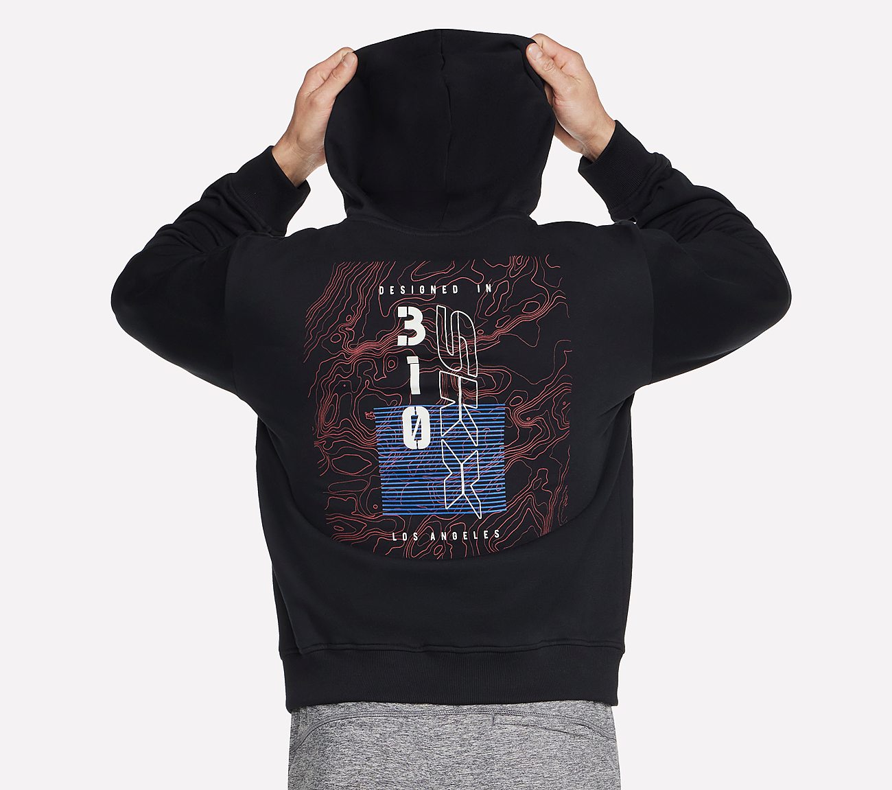 SKECH SWEATS SKX TOPO HOODIE, BBBBLACK Apparels Left View