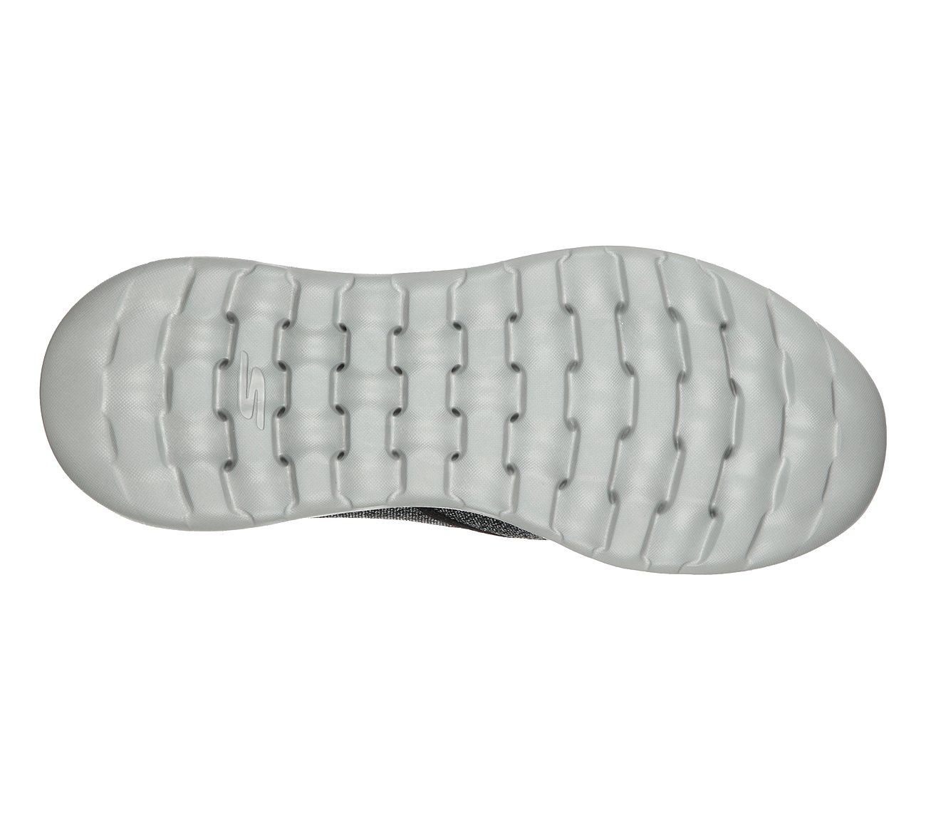 GO WALK MAX - MEADOWS, BLACK/GREY Footwear Bottom View