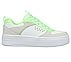 COURT HIGH - GLITTER MIX, WHITE/LIME Footwear Lateral View