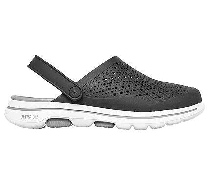 GO WALK 5-ASTONISHED, BLACK/GREY Footwear Right View