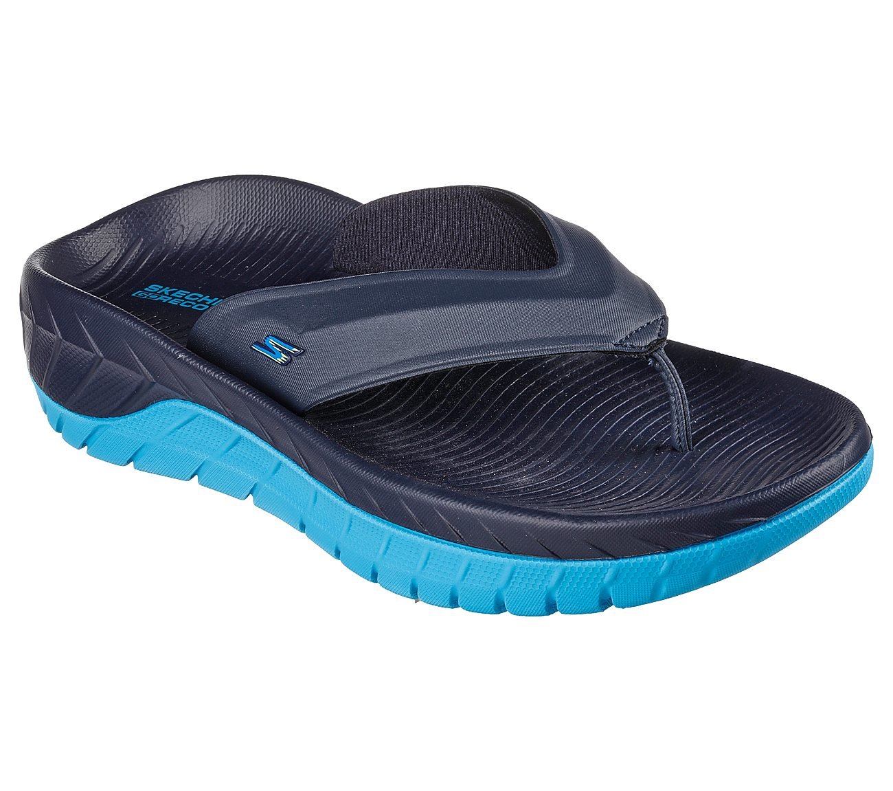 GO RECOVER SANDAL, NAVY/BLUE Footwear Right View