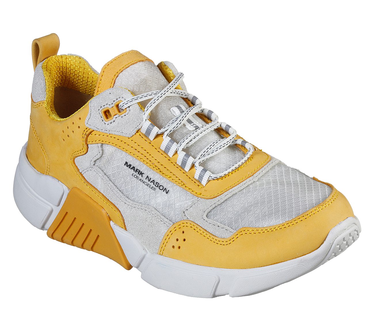 BLOCK - WEST, YELLOW/WHITE Footwear Lateral View