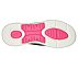 GO WALK ARCH FIT, BLACK/HOT PINK Footwear Bottom View