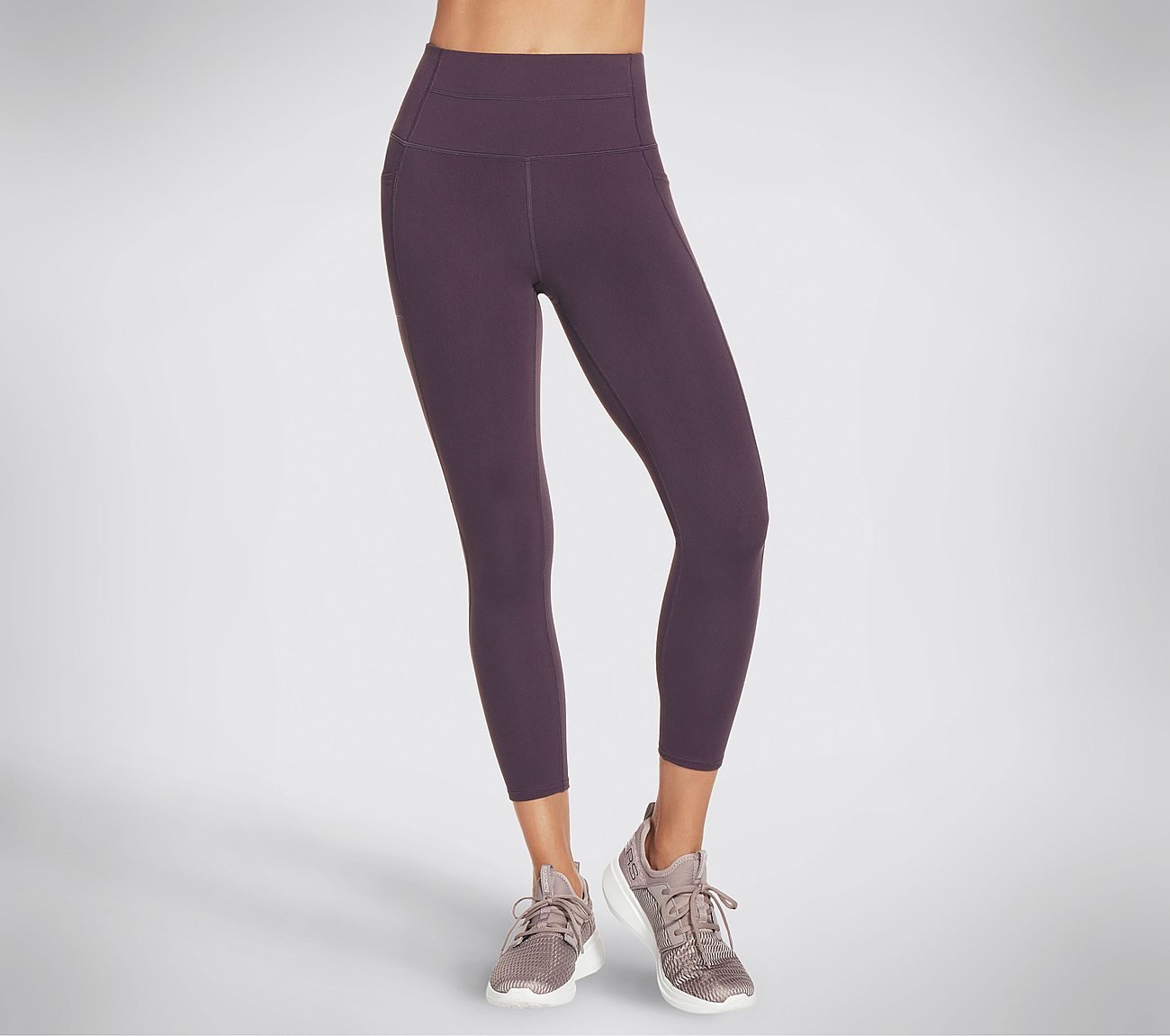 Skechers Go walk Hw 7/8 Legging Ii - Dark Purple High Waisted Gym Leggings