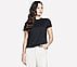 RHINESTONE TEE, BLACK Apparels Lateral View