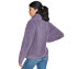 CUDDLE 1/4 ZIP, GREY/PURPLE Apparels Top View