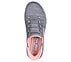 SUMMITS-EVERYDAY SET, GRAY/CORAL Footwear Top View