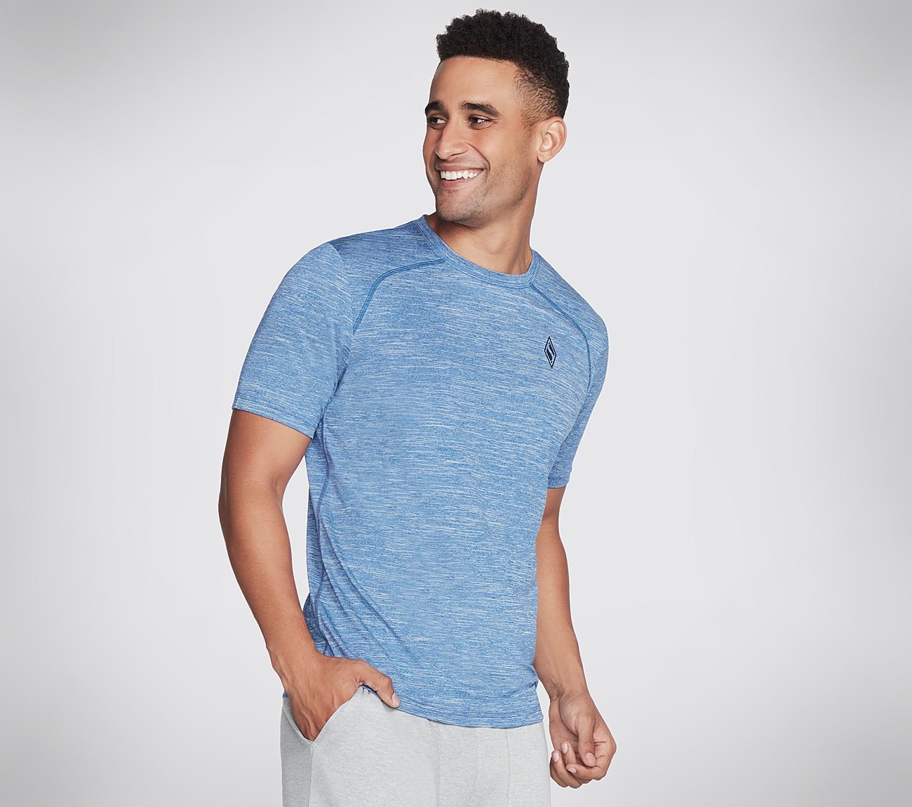ON THE ROAD T-SHIRT, BLUE/WHITE Apparels Bottom View