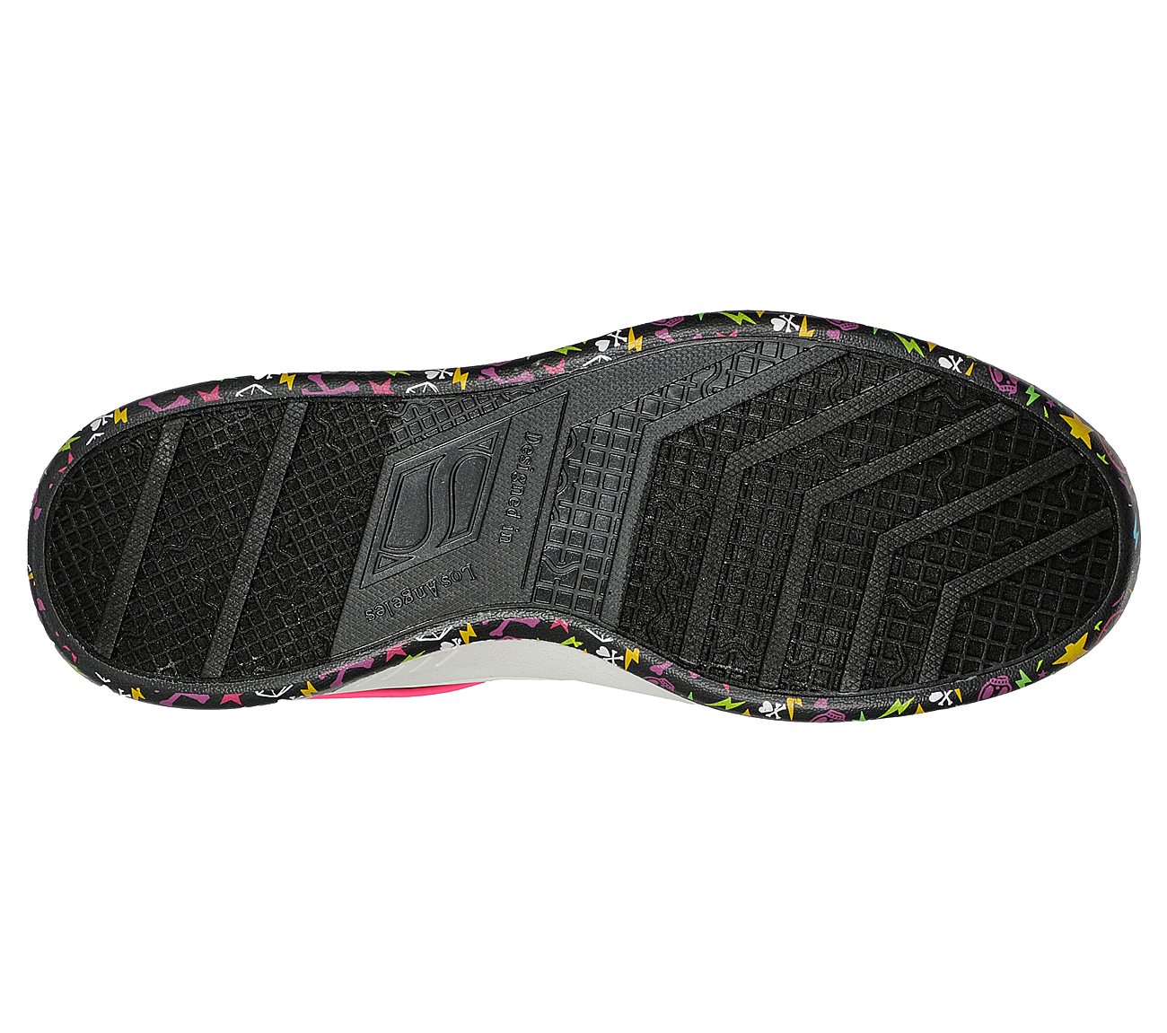 UPBEATS - RHYTHM, BLACK/MULTI Footwear Bottom View