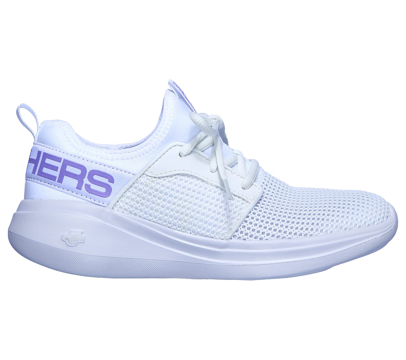 GO RUN FAST - QUICK STEP, WHITE/LAVENDER Footwear Right View