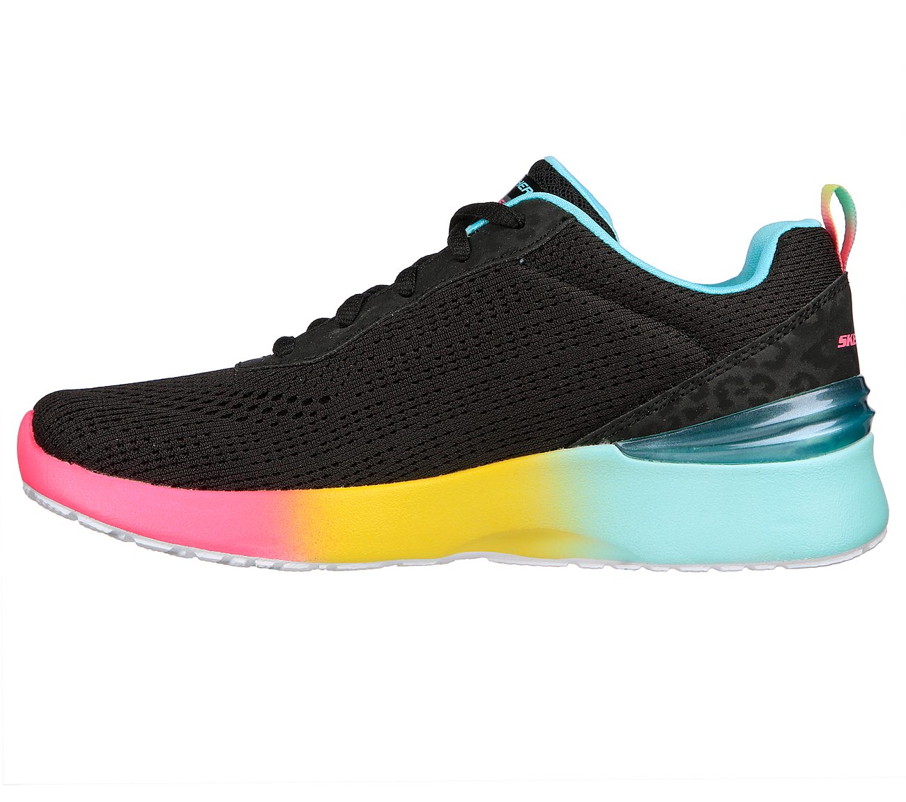 SKECH-AIR DYNAMIGHT-VIVID MOD, BLACK/MULTI Footwear Left View