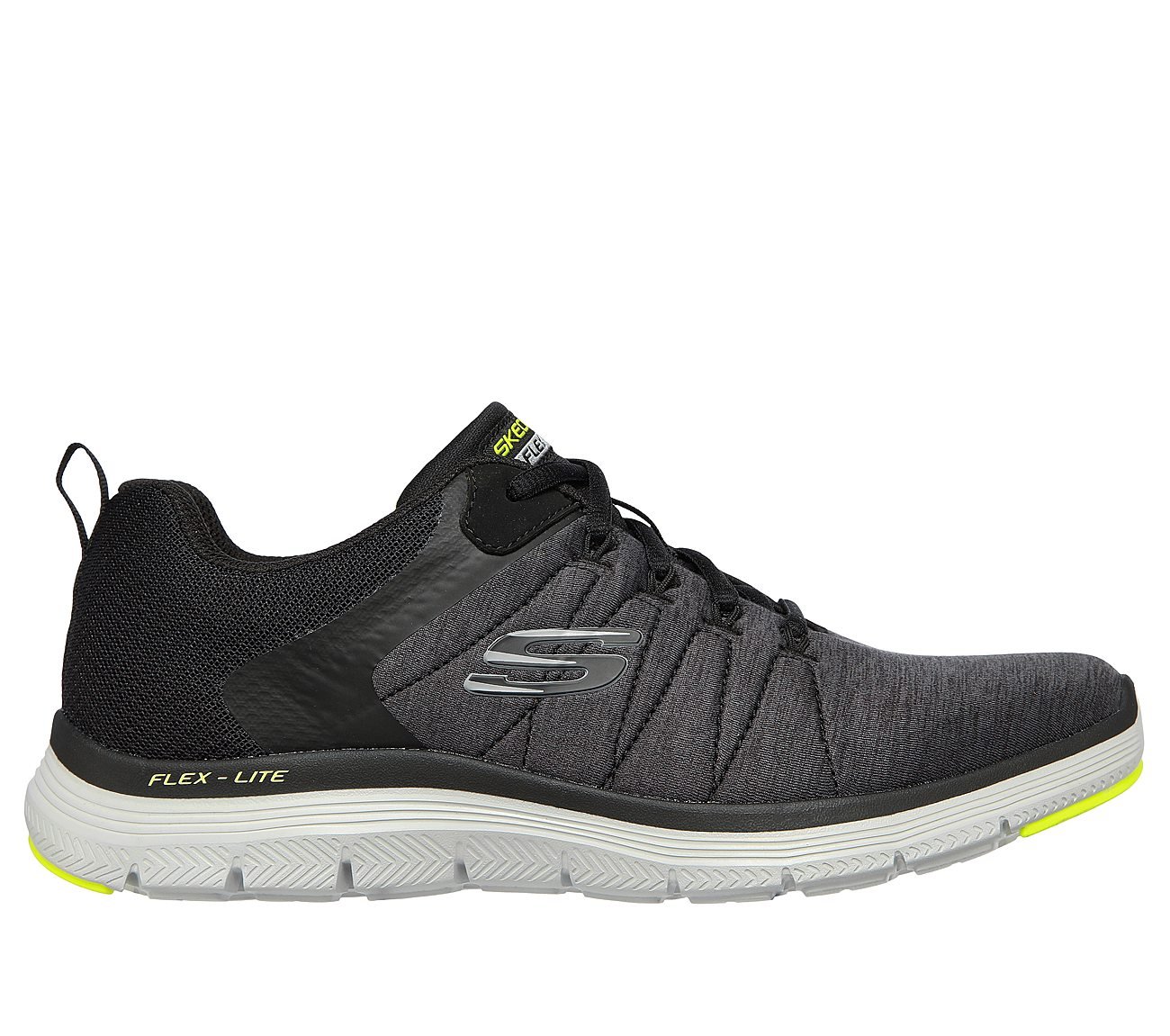 FLEX ADVANTAGE 4.0-VORACITY, BLACK/GREY Footwear Lateral View