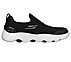 GO WALK MASSAGE FIT - TIDAL, BLACK/WHITE Footwear Lateral View