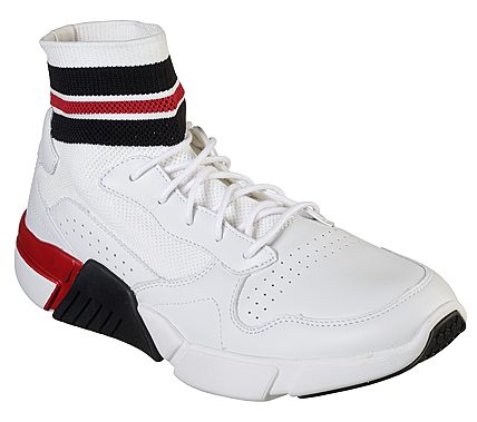 BLOCK - VARSITY, WHITE/RED/NAVY Footwear Lateral View