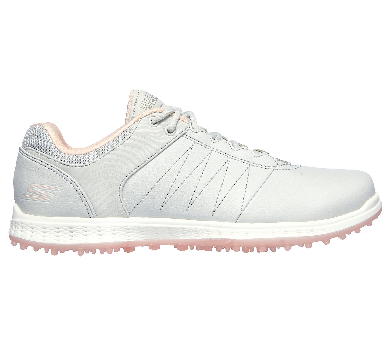 GO GOLF PIVOT, LIGHT GREY/PINK Footwear Right View