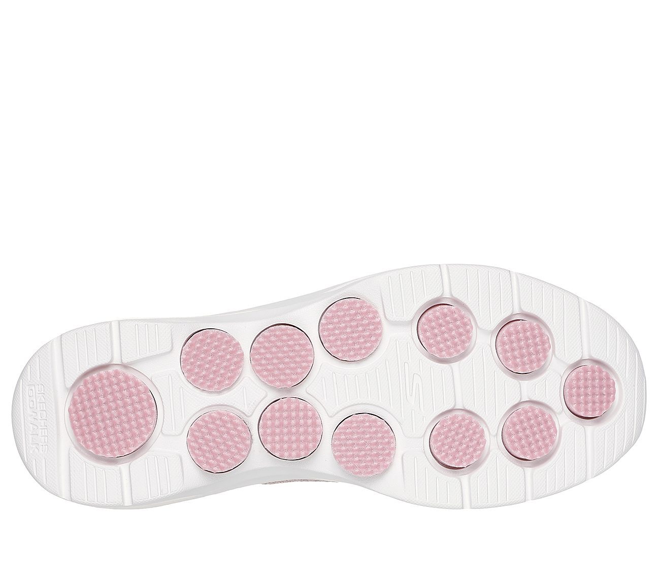 SKECHERS SLIP-INS: GO WALK 7 - SPRINGTIME, LT.PINK Footwear Bottom View
