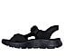 GO WALK FLEX SANDAL-EASY ENTR, BLACK/LIME Footwear Left View