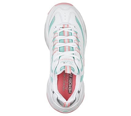 D'LITES 3.0-BLAST FULL, WHITE/PINK/MINT Footwear Top View