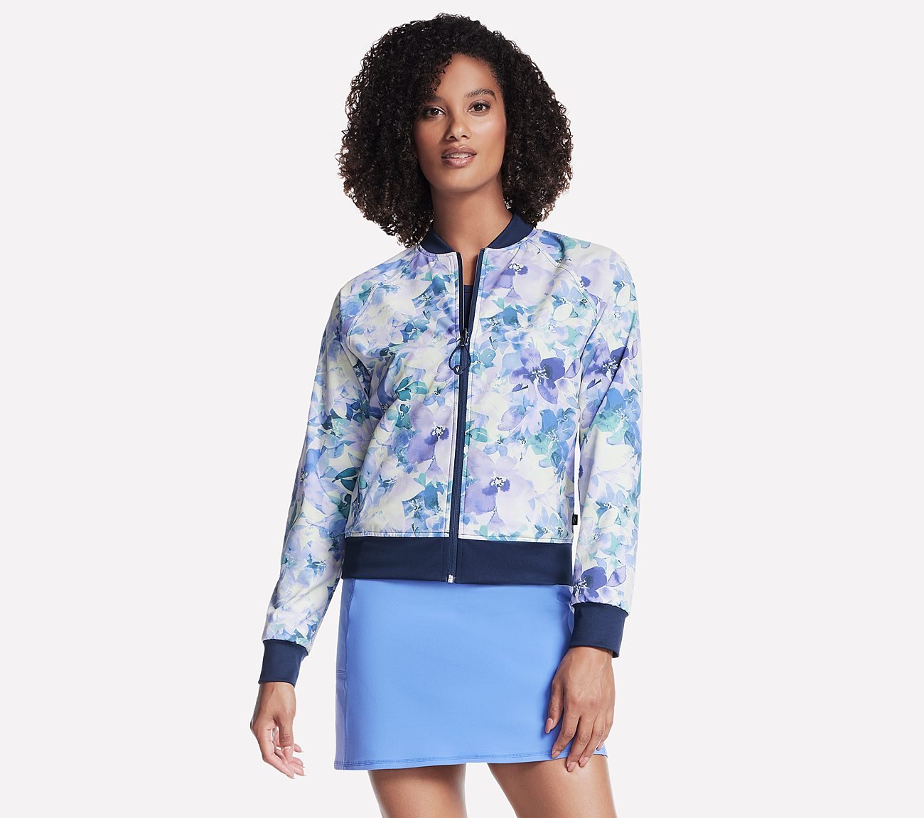 GOWALK SEASCAPE FLORAL REVERS, PURPLE/TURQUOISE Apparels Right View