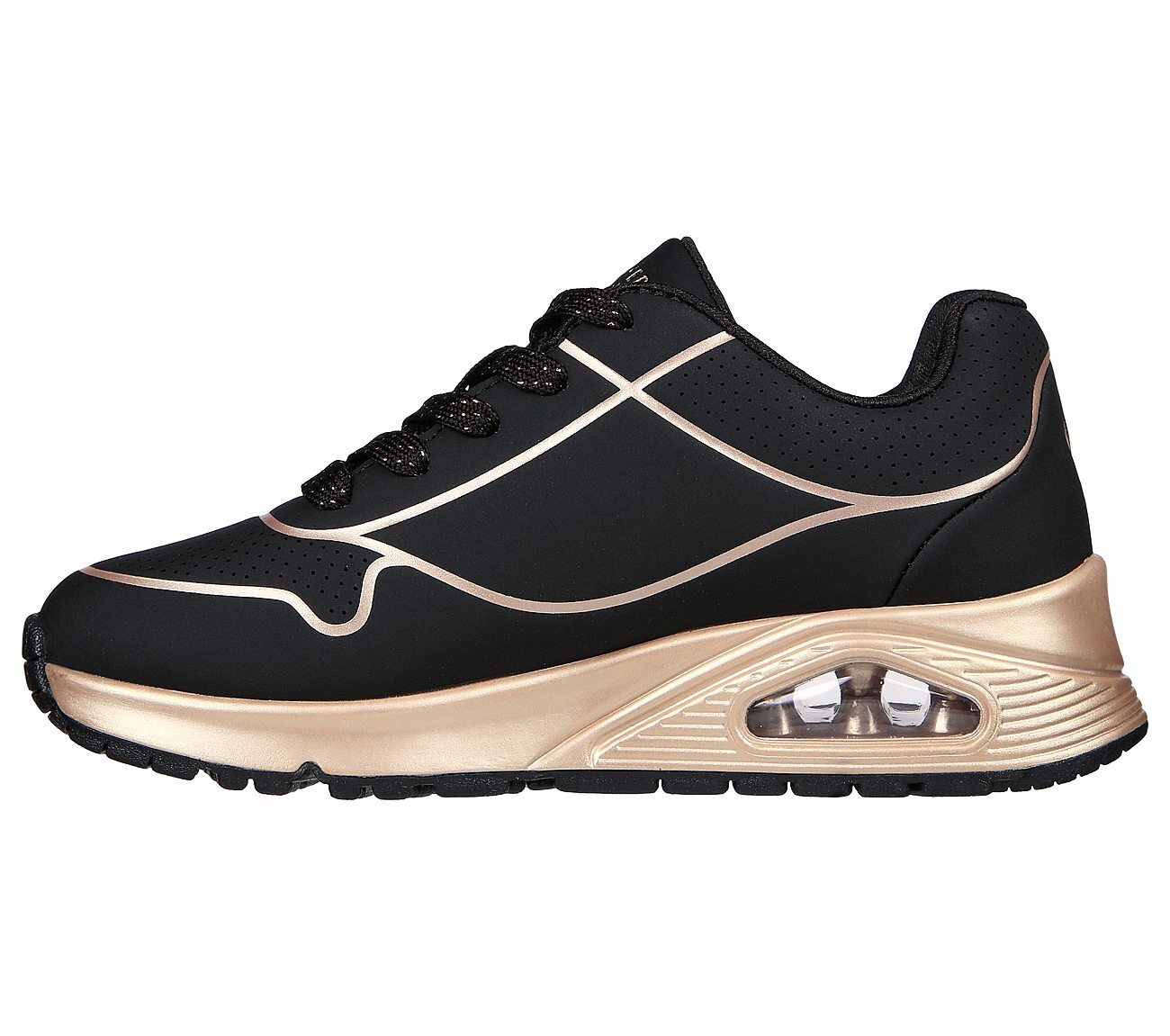 UNO GEN1 - COOL HEELS, BLACK/ROSE GOLD Footwear Left View