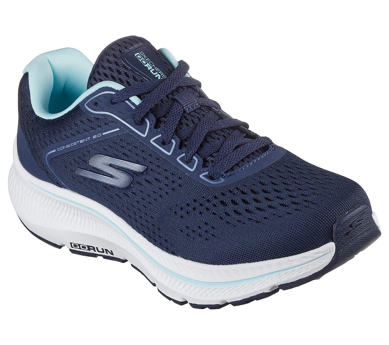 GO RUN CONSISTENT 2, NAVY/BLUE Footwear Right View