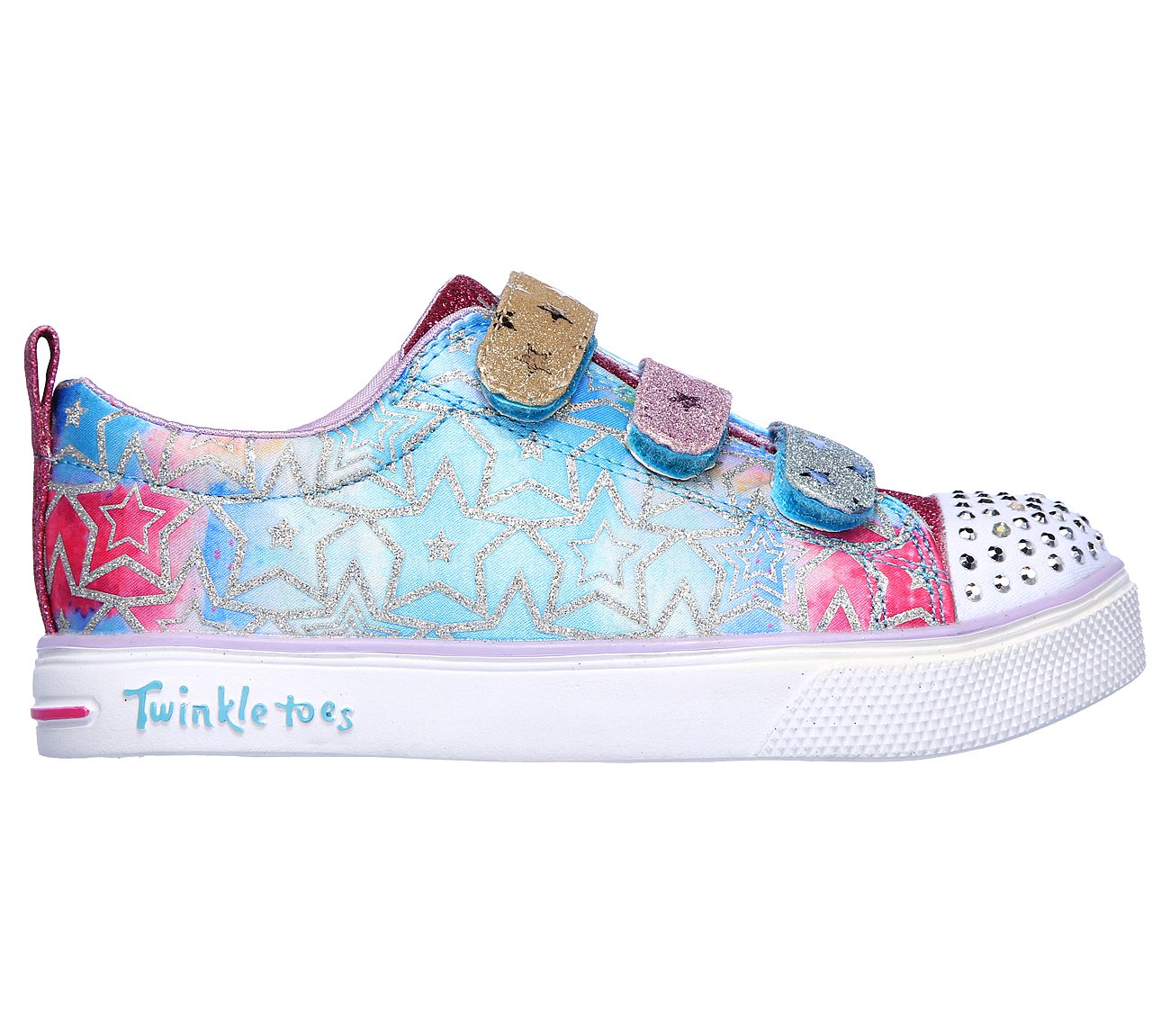 TWINKLE BREEZE 2.0-SPARKLE DU, SILVER/MULTI Footwear Right View