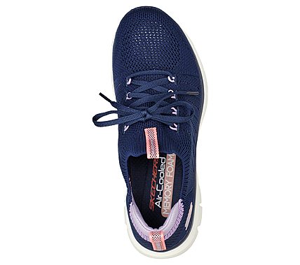 FLEX APPEAL 4.0-VICTORY LAP, NAVY/LAVENDER Footwear Top View