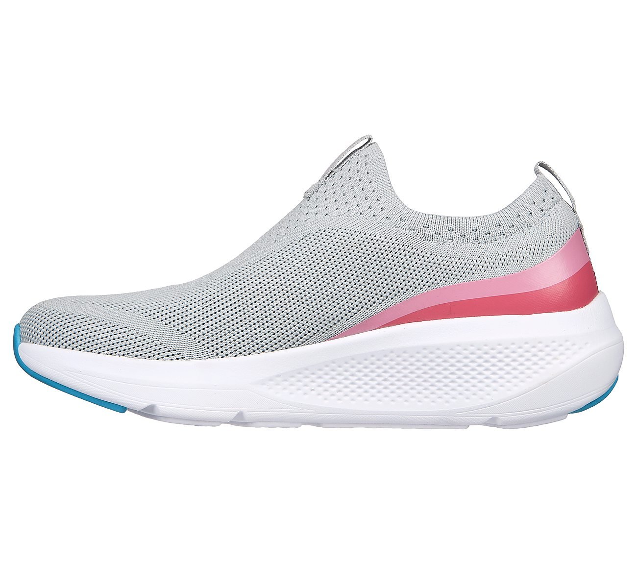 GO RUN ELEVATE - HOT STREAK, GREY/PINK Footwear Left View