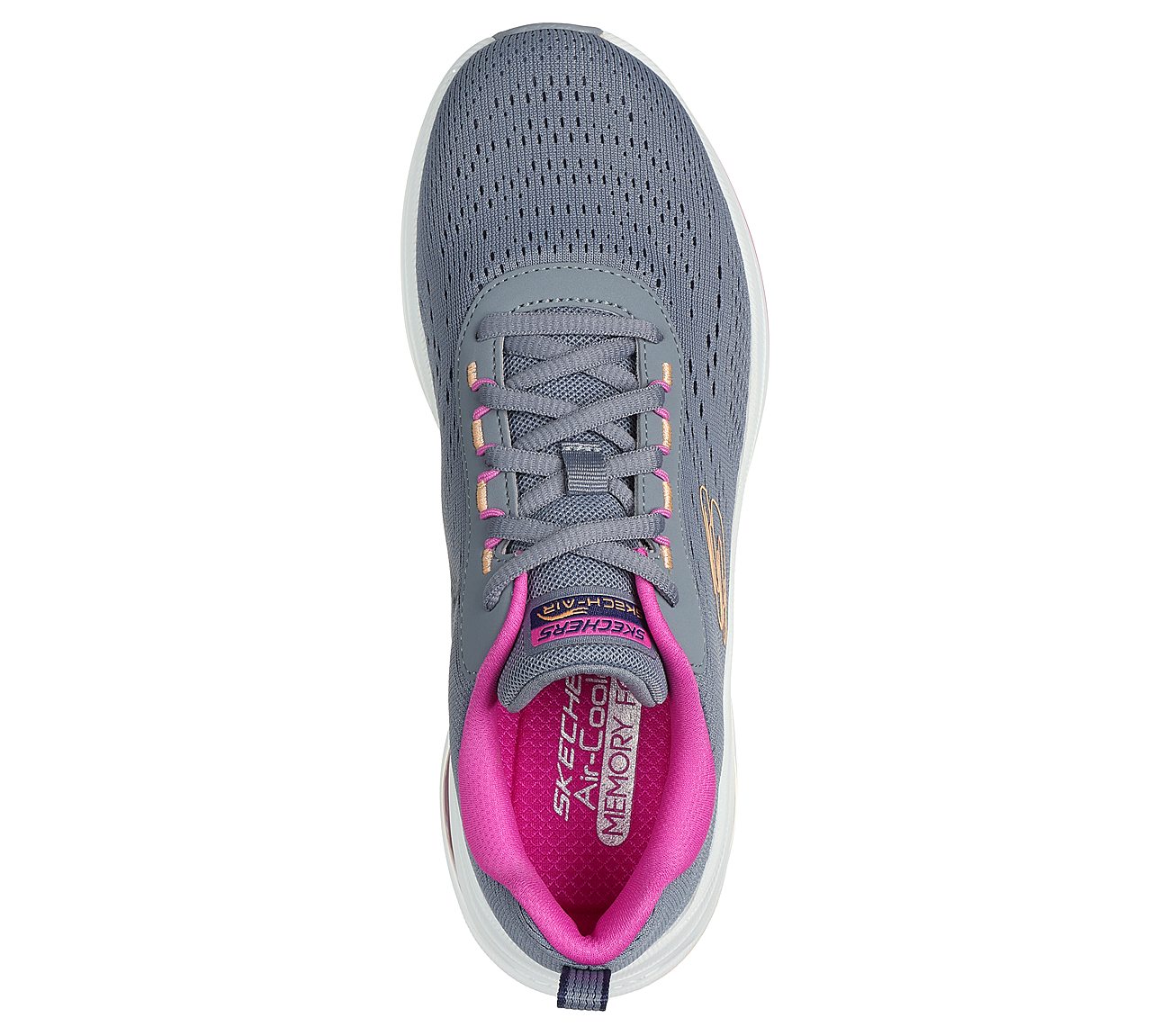 SKECH-AIR META-AIRED OUT, GREY/MULTI Footwear Top View