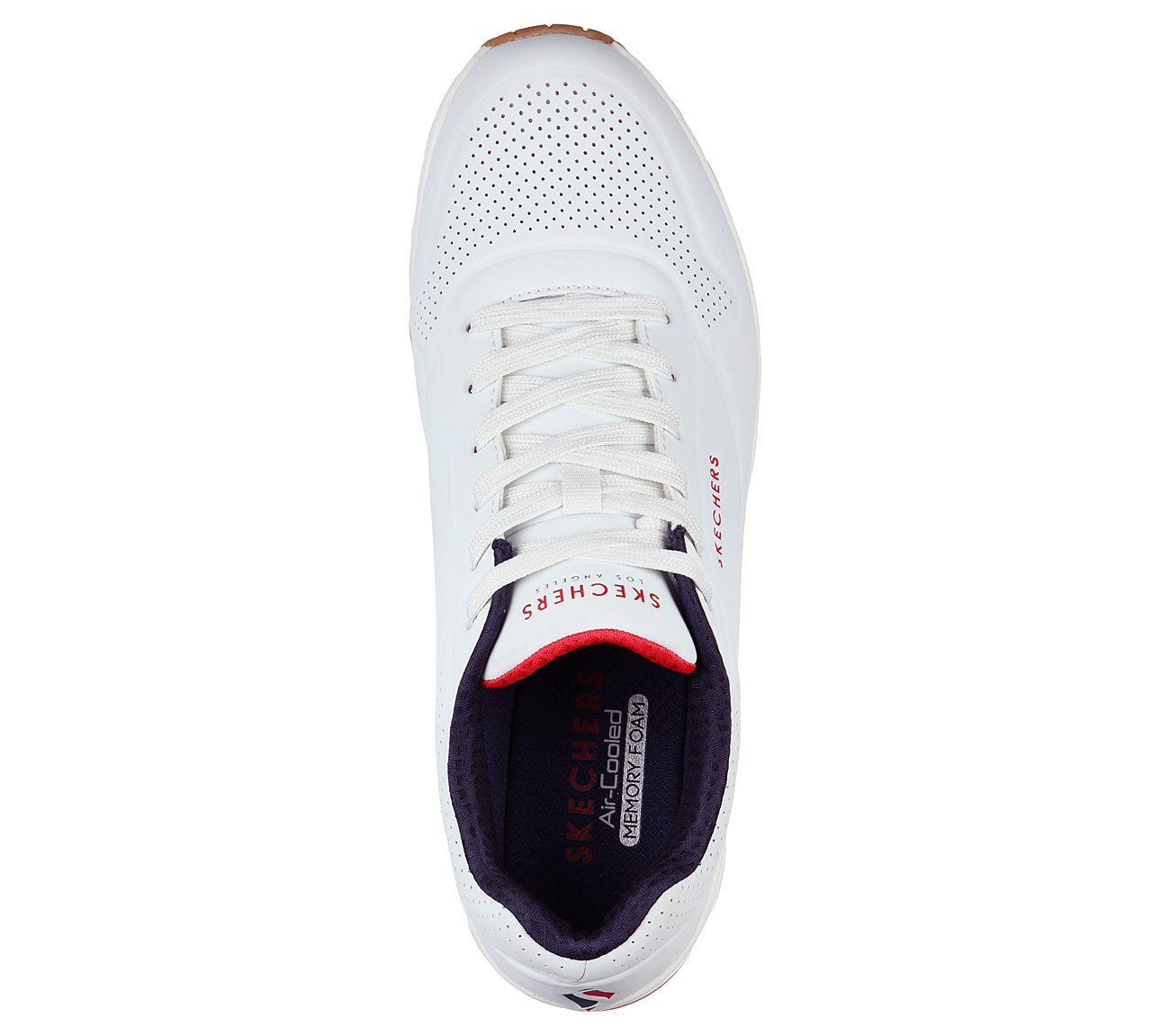 UNO - STAND ON AIR, WHITE/NAVY/RED Footwear Top View