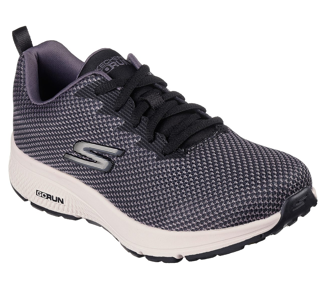 GO RUN CONSISTENT, BLACK/MAUVE Footwear Right View