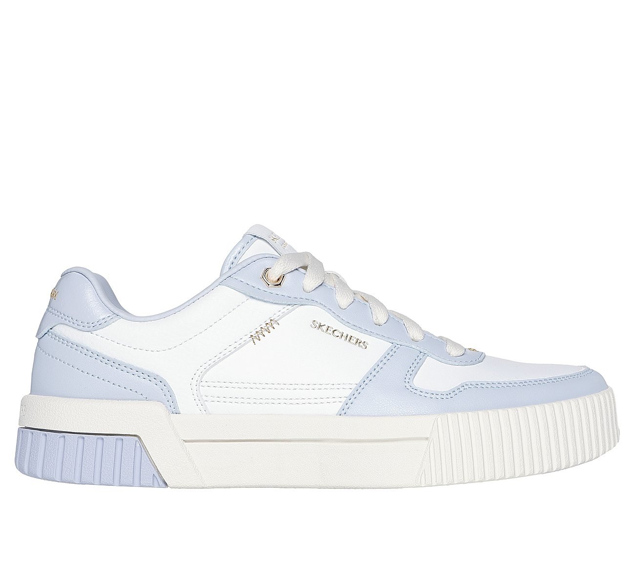 JADE-BEST IN CLASS, WHITE/BLUE Footwear Lateral View