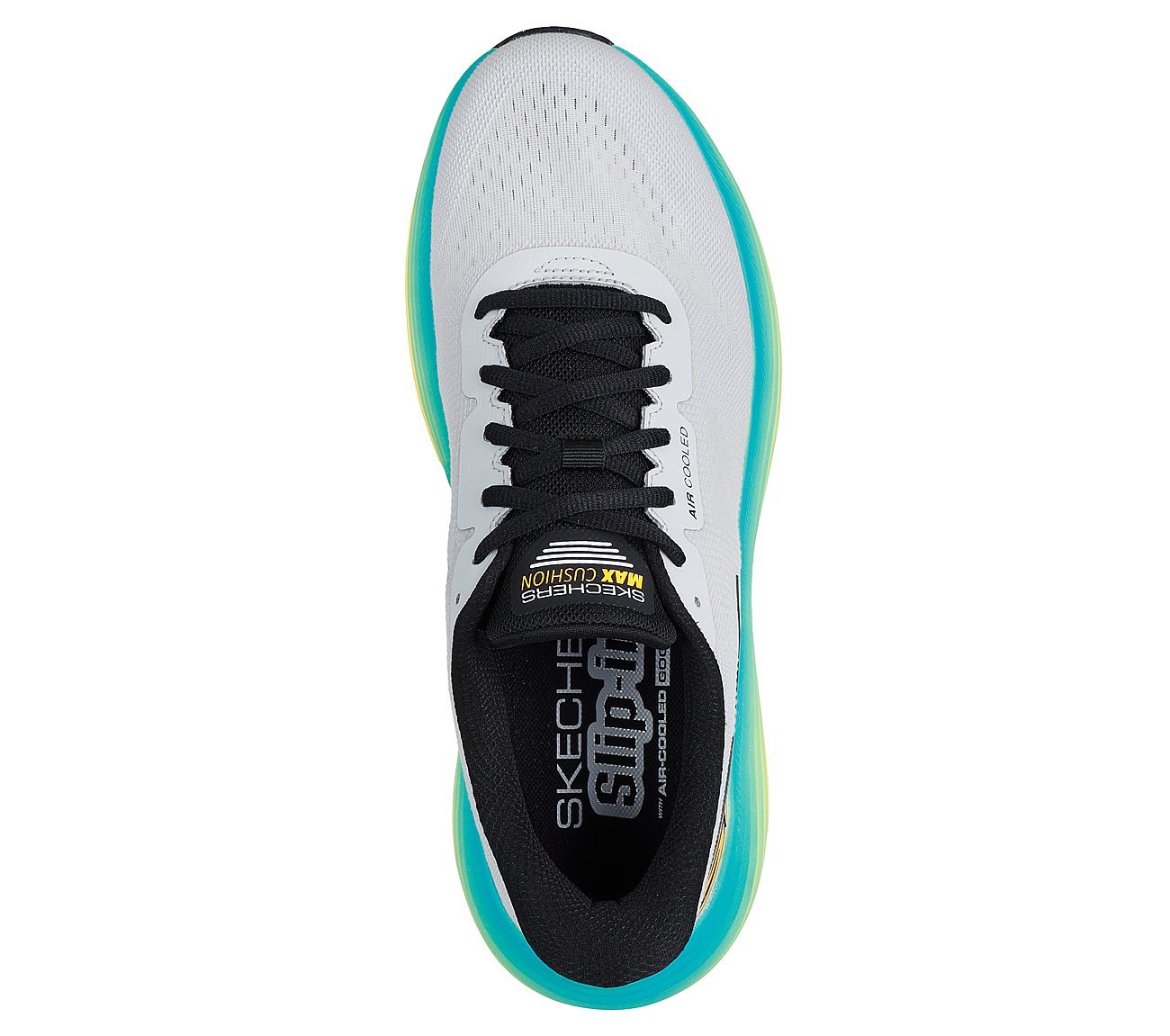 MAX CUSHIONING ENDEAVOUR - EX, WHITE/MULTI Footwear Top View